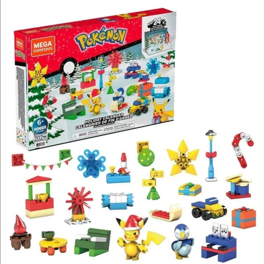 NWT Christmas mega construx Pokémon holiday calendar construction set